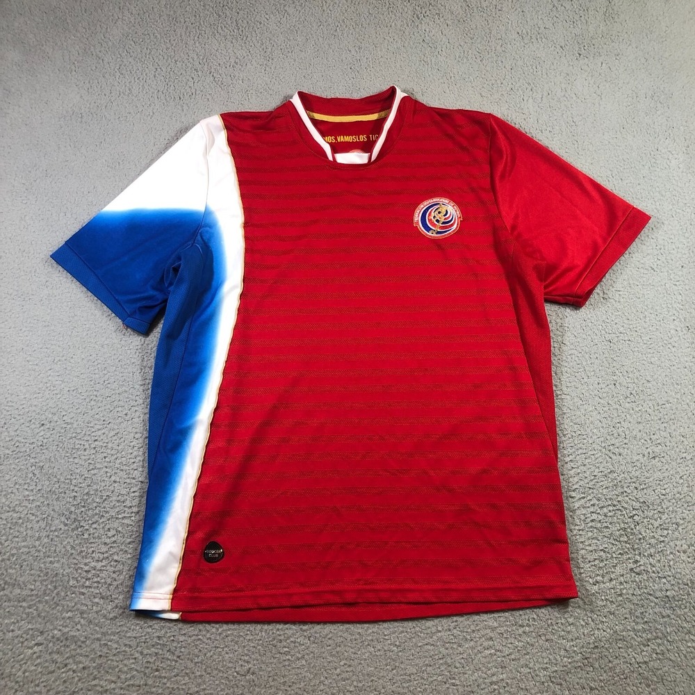 Costa Rica Soccer Jersey T shirt mens XL Red Federación Costarricense De Fútbol